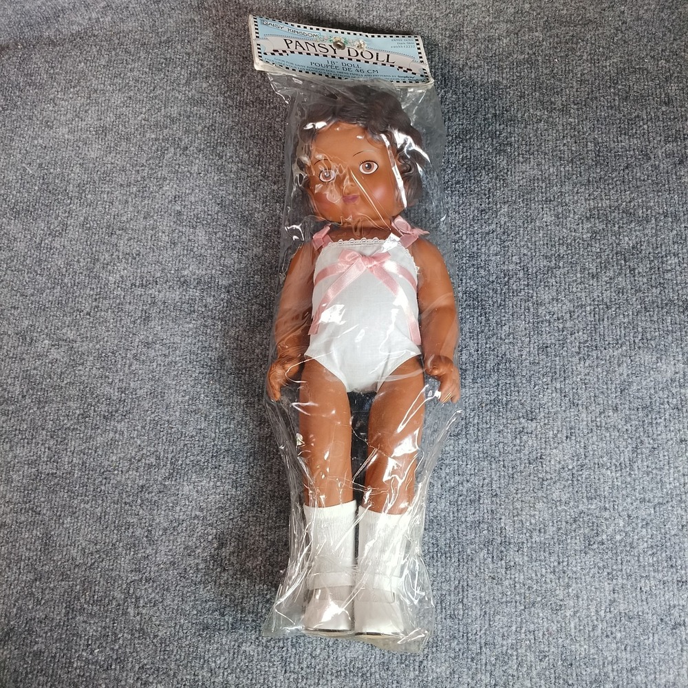 Daisy Kingdom Pansy Doll 18 Inch Dark Skin Vintage 1998 Simplicity Sewing Craft